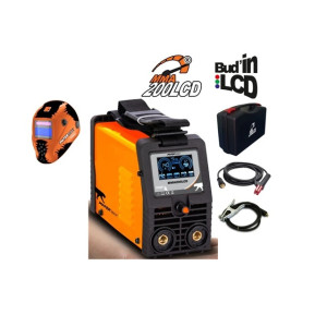 Zváračka PANTERMAX MMA200LCD + sada káblov + kukla + kufor