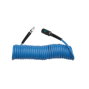 Špirálová PU hadica AIRCRAFT 7,5m Ø6,5/10mm 10bar s rýchlospojkou