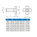 Skrutka pre frézovacie tŕne ČSN 241426 - M10