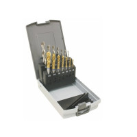 Sada vrtákov KOBALT a strojných závitníkov KOBALT TiN do slepej diery  M3-M12 na nerez