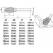 Fréza technická tvrdokovová typ E - 16x25x6mm