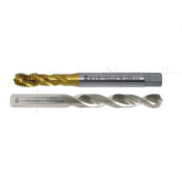Strojný závitník 2060 M6 Co5 Tin + vrták Co5 5mm